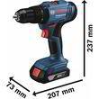 Дрель-шуруповерт Bosch GSB 183-LI Professional 06019K9101. Фото-5