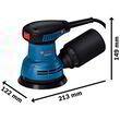 Ексцентрикова шліфмашина Bosch GEX 125 Professional 06013A8020. Фото-2